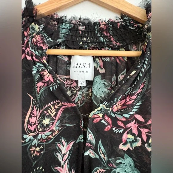 Misa Los Angeles Alexis Top Enchanted Paisley - Picture 3 of 9